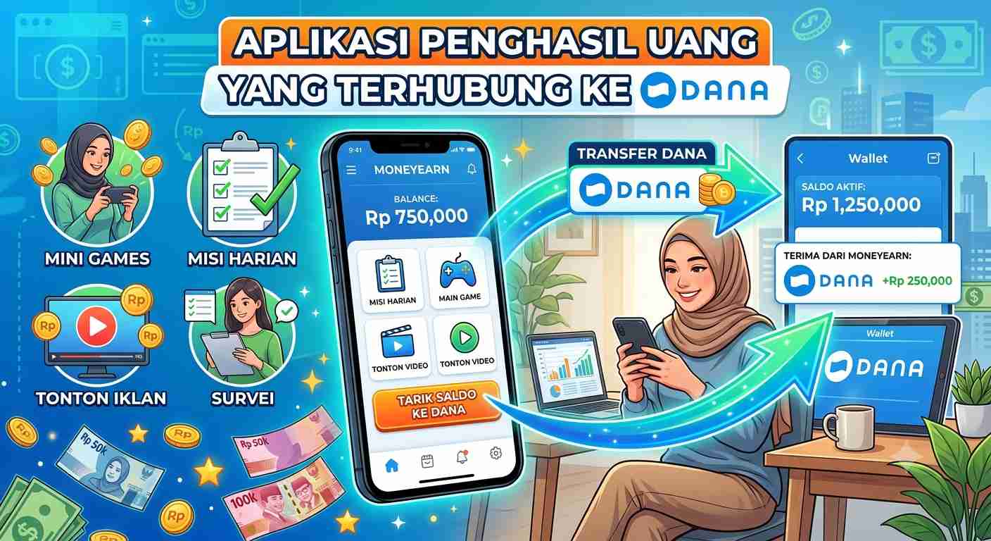 Aplikasi Penghasil Uang yang Terhubung ke DANA