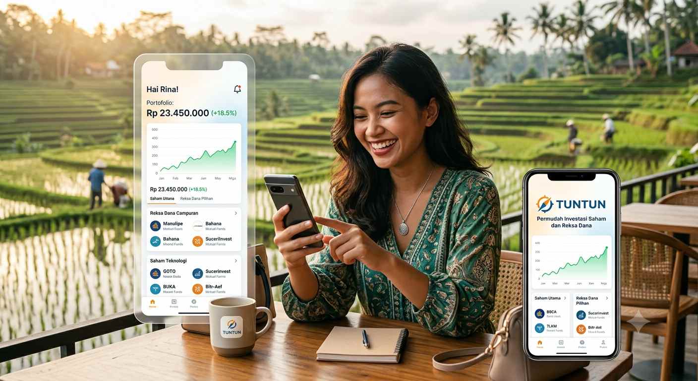 Aplikasi Tuntun Permudah Investasi Saham dan Reksa Dana