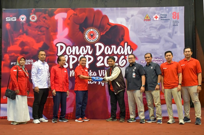 Semarak HUT Kemerdekaan RI dan Kota Padang, PT Semen Padang Sumbangkan 326 Kantong Darah ke PMI