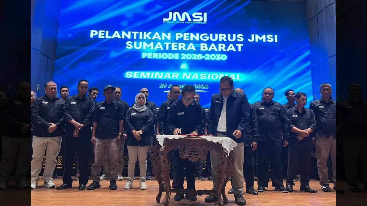 Pelantikan Ketua dan Pengurus JMSI Sumbar Periode 2026-2031