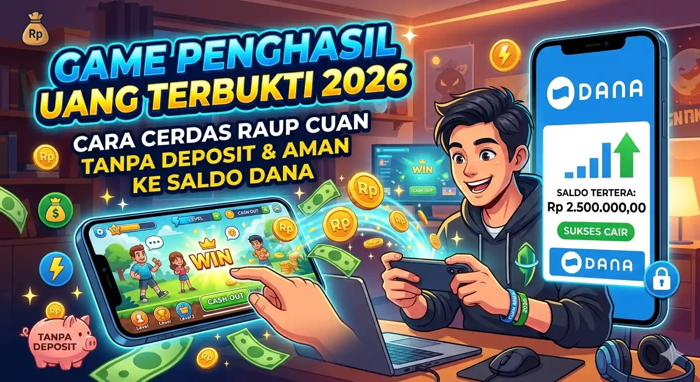 Game Penghasil Uang Terbukti 2026: Cara Cerdas Raup Cuan Tanpa Deposit Dan Aman Ke Saldo DANA