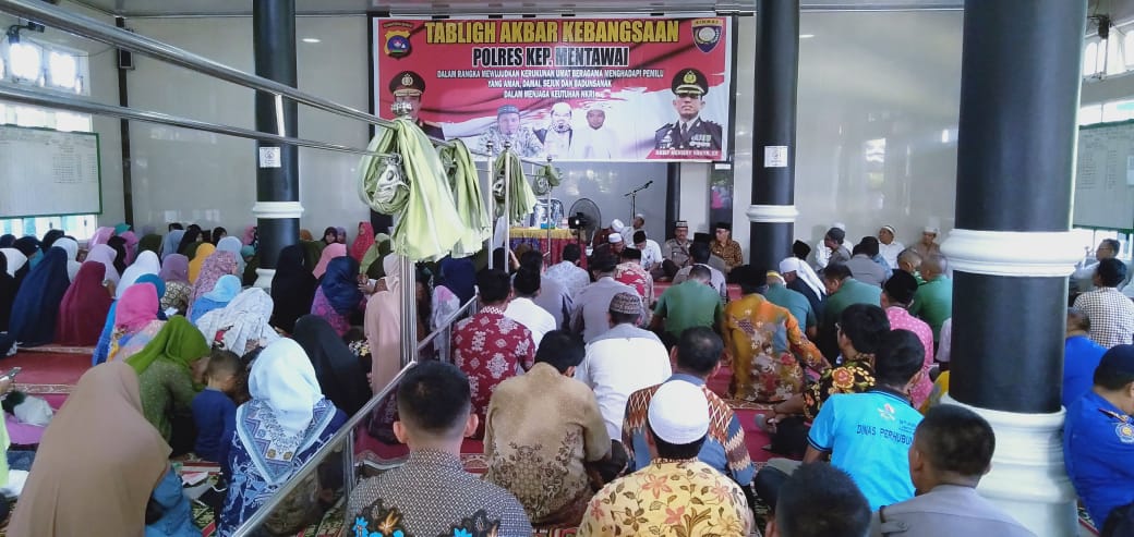 Menghadapi Pemilu, Polres Mentawai menggelar Tablig Akbar