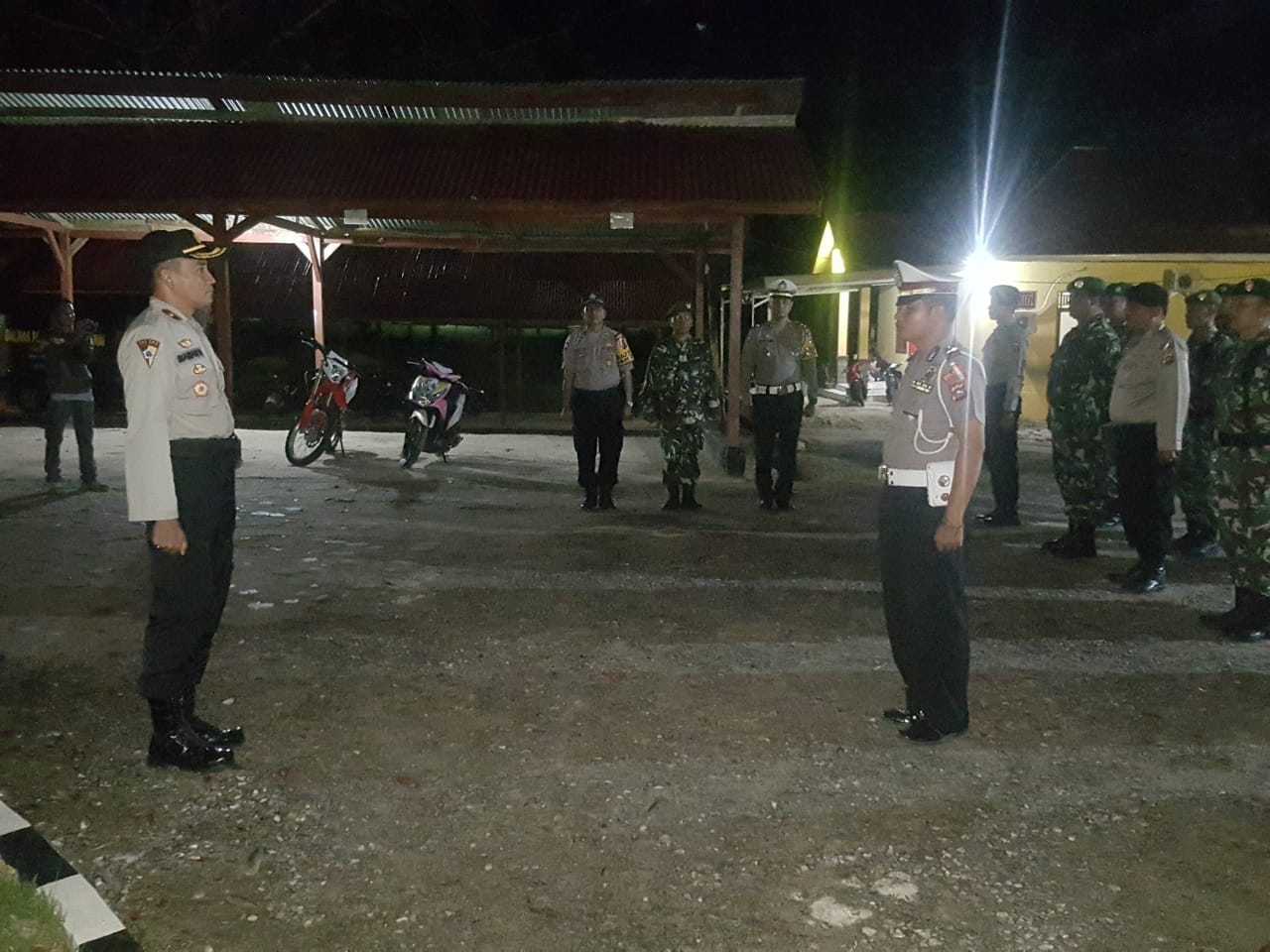 Apel Pasukan Ops Bina Kusama Singgalang 2019, Sabtu malam, di halaman Mapolres Mentawai
