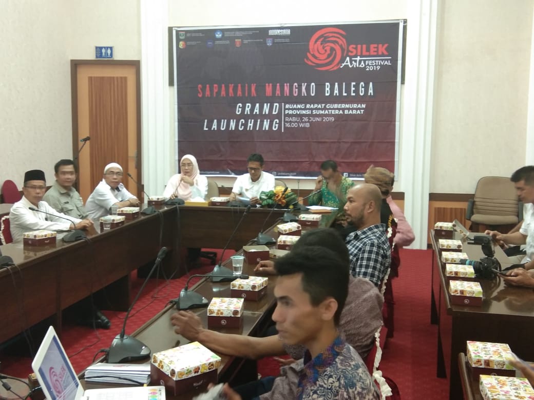 Konferensi pers Silek Arts Festival 2019
