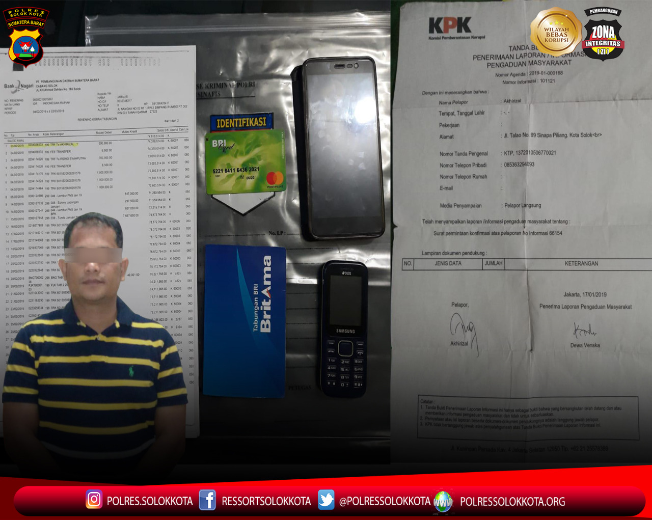 Tersangka penipu berkedok punya koneksi di KPK dan Mabes Polri