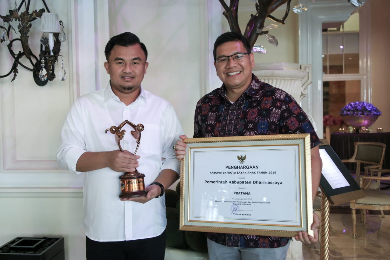 Dharnasraya raih penghargaan Kabupaten Layak Anak