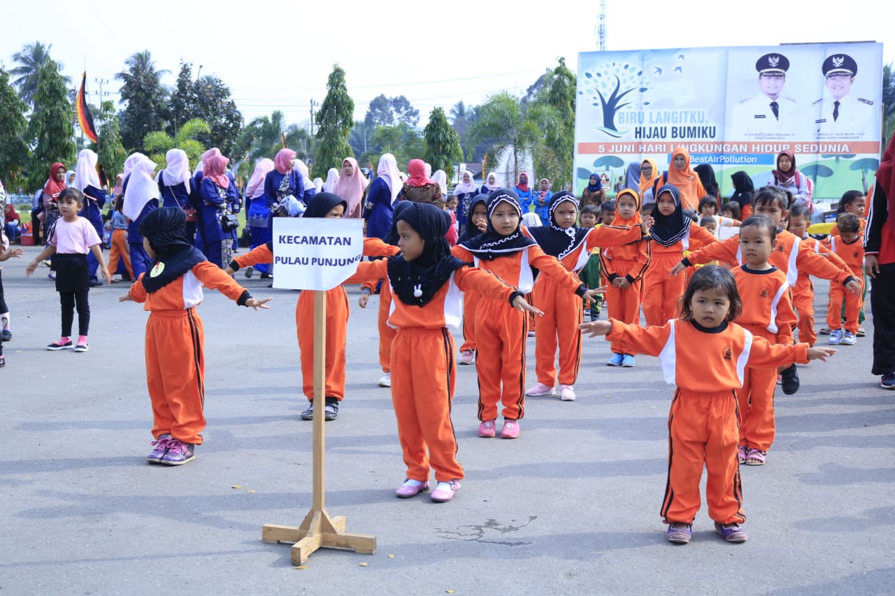 Ratusan Anak PAUD di Dharmasraya Ikuti Senam Gemarikan