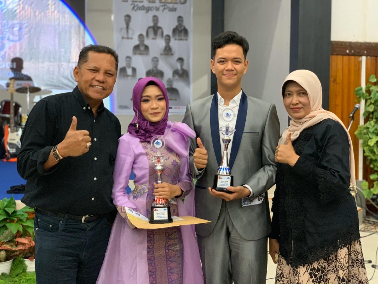Salman Salim Syahputra dan Christin Valentina Zai terpilih mewakili RRI Bukittinggi pada ajang Bintang Radio Indonesia tingkat Nasional