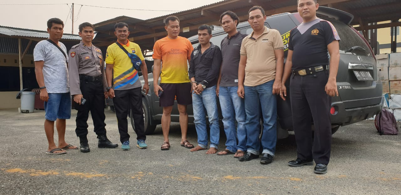 Jajaran Polres Dharmasraya berhasil menangkap tersangka pencurian ternak yang buron dari polres Padang Pariaman