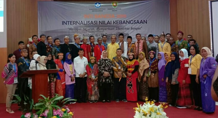 Peserta INTI BANGSA, Internalisasi Nilai Kebangsaan 2019 di Maluku. 