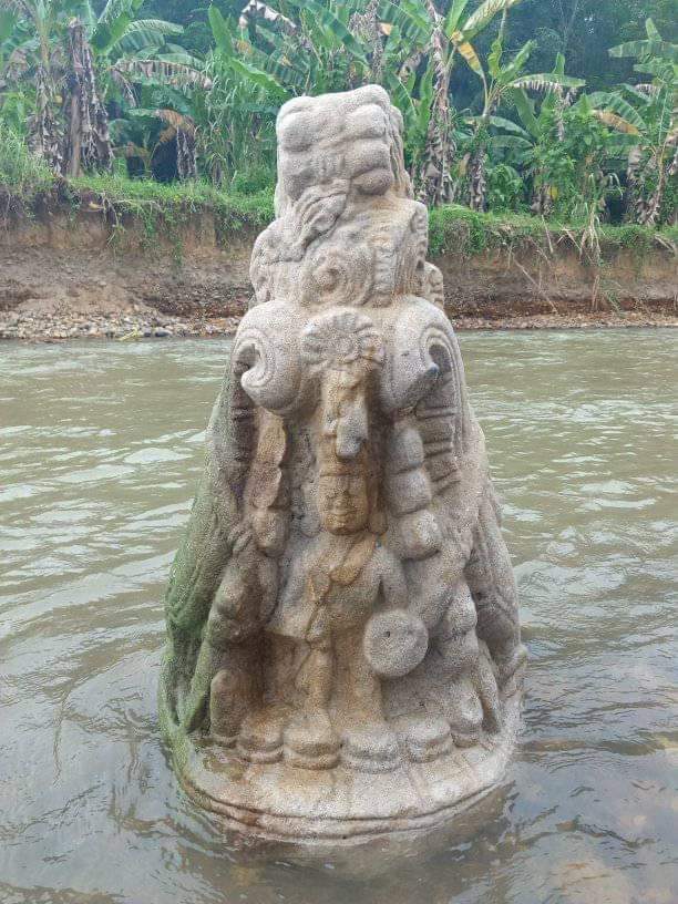 Patung purbakala ditemukan masyarakat Sungai Sibinail, Padang Nunang Lubuak Layang, Kec Rao, Pasaman