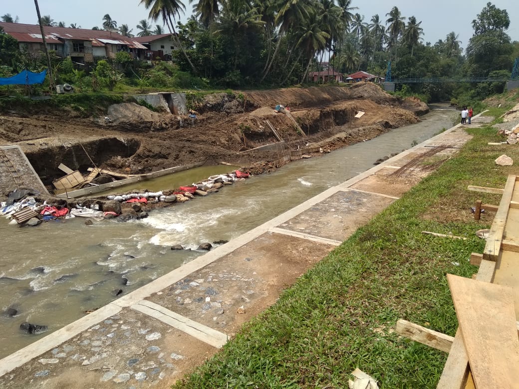Lokasi pengerjaan reklamasi batang Agam
