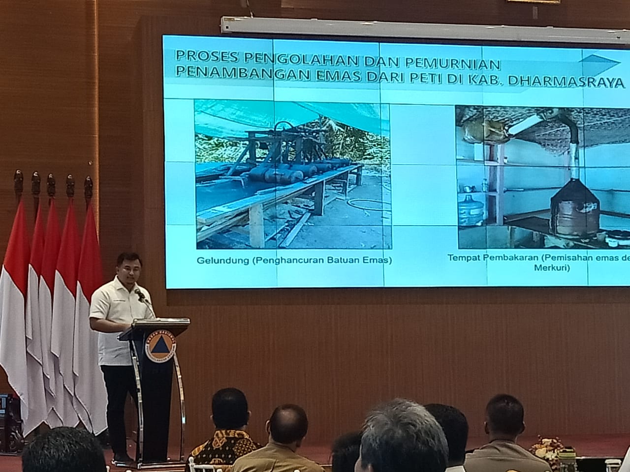 Sutan Riska Paparkan Kondisi Sungai Batanghari di BNPB