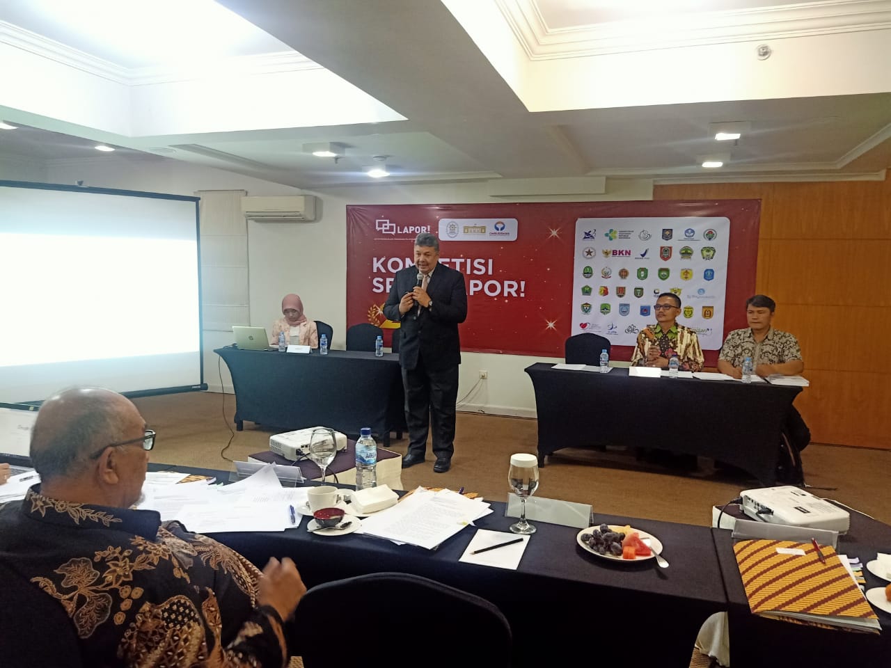 Wako Zul Elfian saat memaparkan pelaksanaan Aplikasi SI4P LAPOR! di Jakarta
