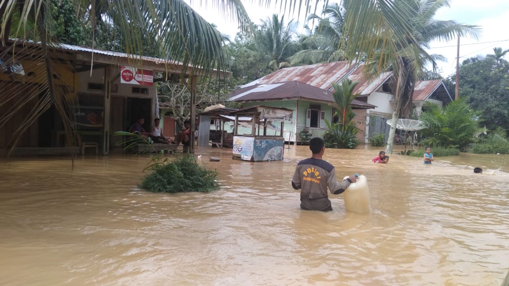 Kawasan terdanpak banjir di kabupaten Dharmasraya