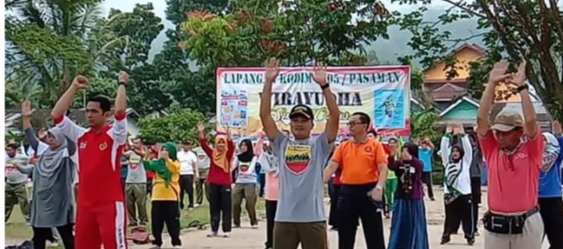 Senam Bersama ASN Pemkab Pasaman, Polres dan Kodim 0305 Pasaman