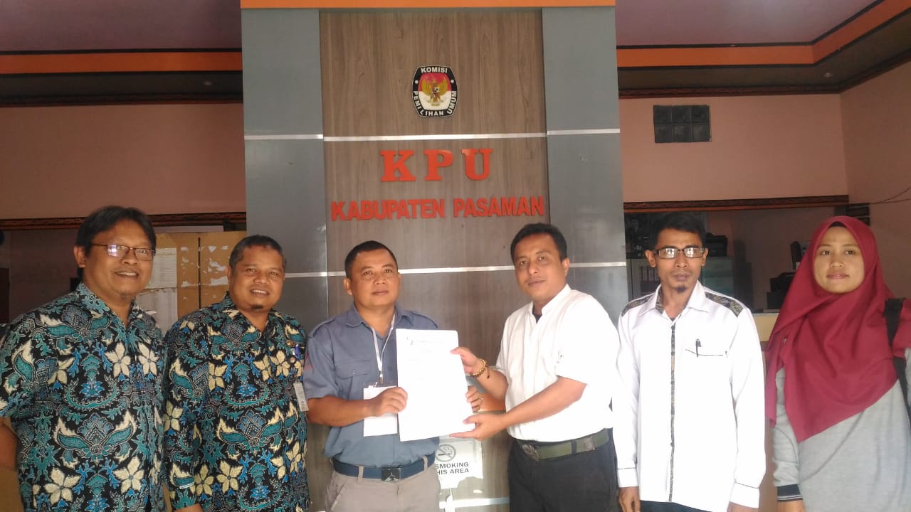 Balon Pasangan jalur perseorangan, Antoni-Rahmat Setia serahkan SK LO ke KPU