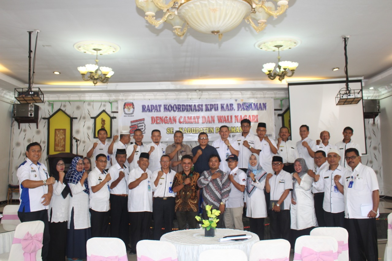 KPU Pasaman lakukan Rakor Bersama Camat dan Wali Nagari