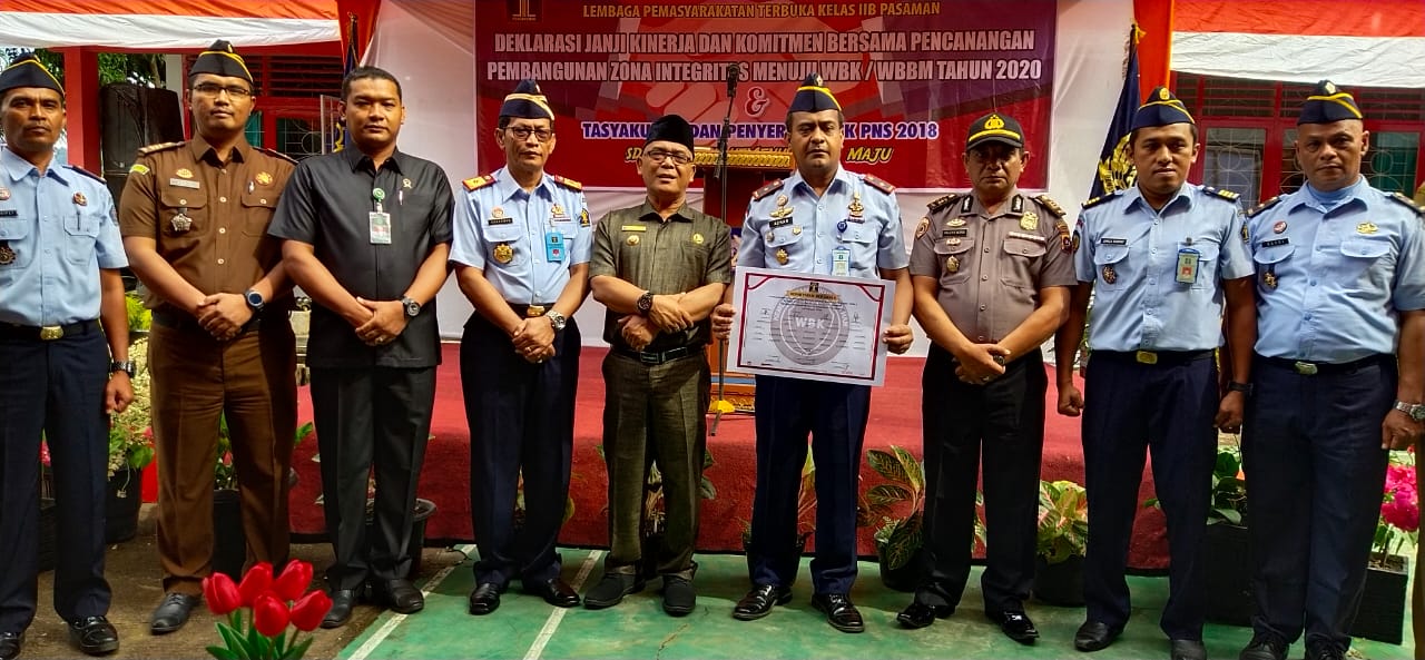 Lapas Kelas II B Pasaman Deklarasikan janji kinerja dan Canangan Zona Integritas Menuju WBS dan WBBM