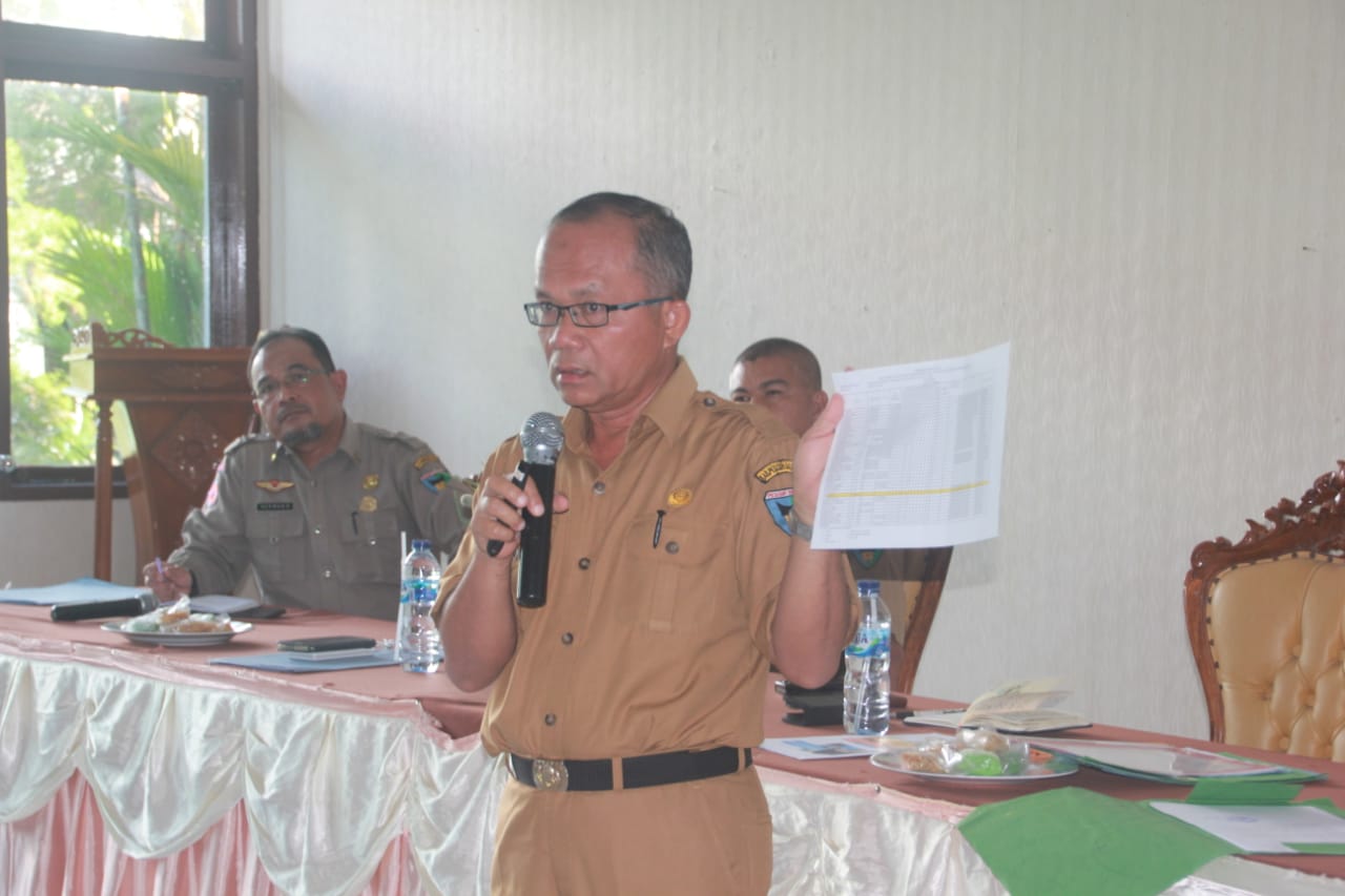 Rapat Gugus Tugas Percepatan Penanganan COVID 19 yang dipimpim Sekda Erizon