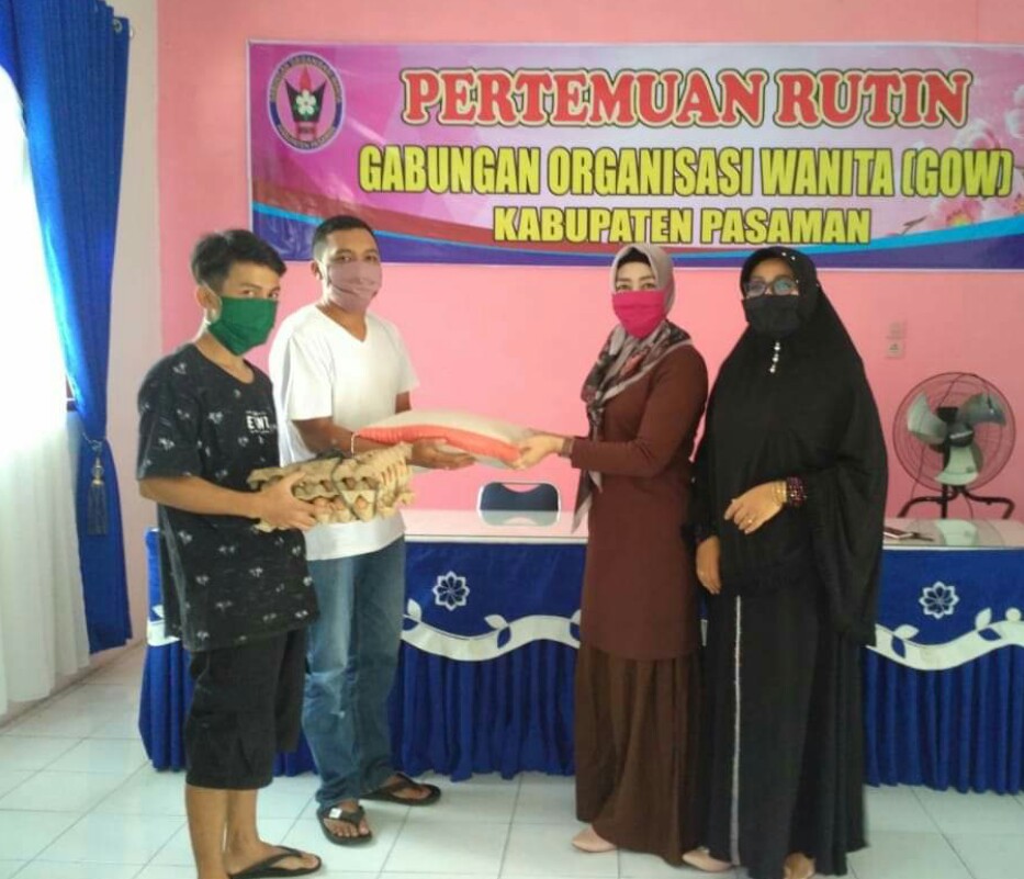 Komunitas LBS Squad bersama Ketua GOW Pasaman, Miradelima