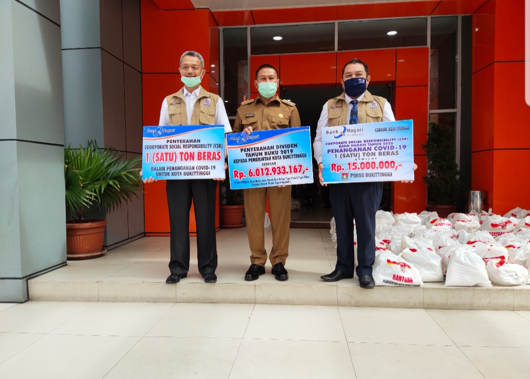 Bank Nagari Bukittinggi peduli covid-19