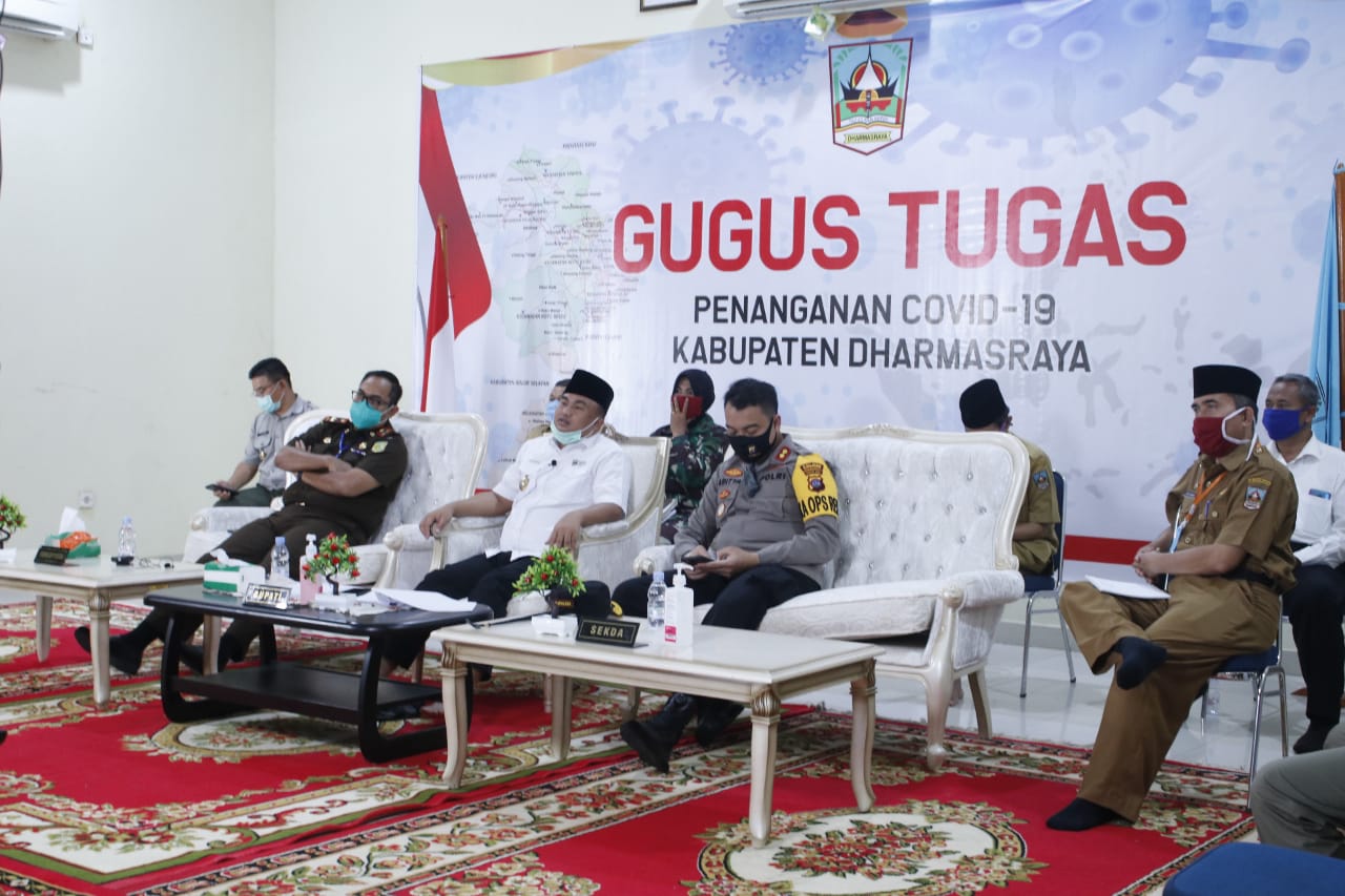 Bupati Sutan Riska ikuti Vicon dalam rangka rapat terbatas dengan Gubernur Sumbar