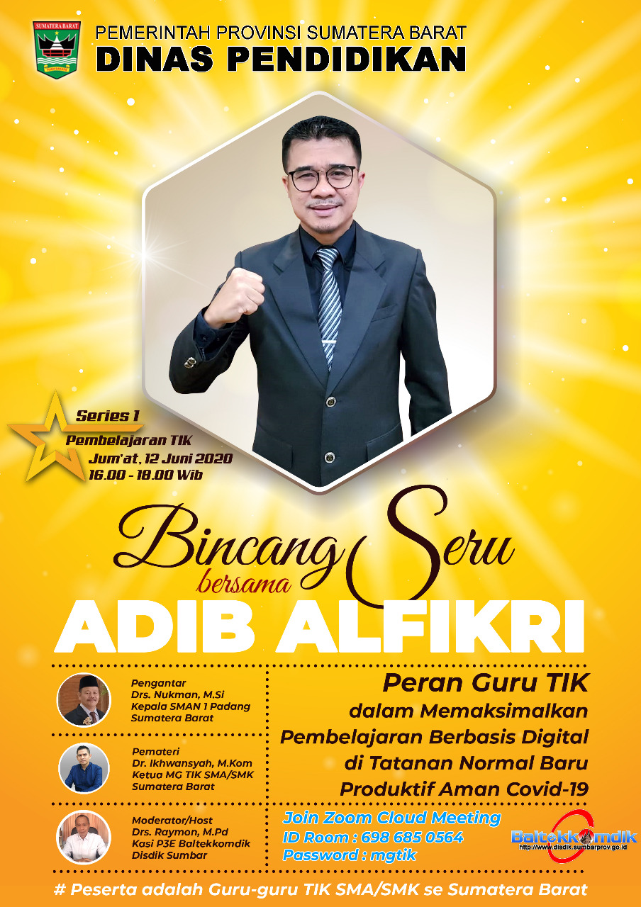 Disdikprov Sumbar adakan Bincang Seru