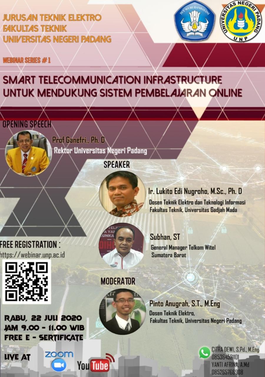Webinar series #1 jurusan Teknik Elektro UNP