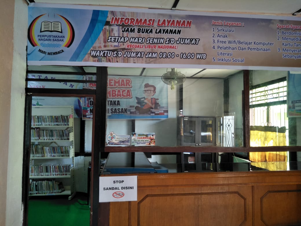 Perpustakaan Nagari Sasak, Kab. Pasaman Barat, tahun ini sudah masuk 6 besar Lomba Perpustakaan Desa Nasional. Diharapkan hasil akhirnya bisa mencapai juara 1, seperti tahun 2019. Foto Biro Humas Setdaprov Sumbar,