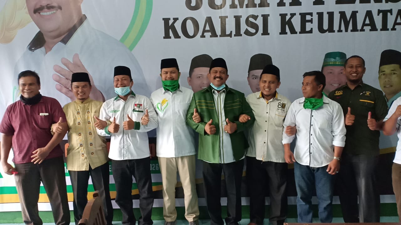 Cabup & cawabup Koalisi Keumatan bersama pendukung
