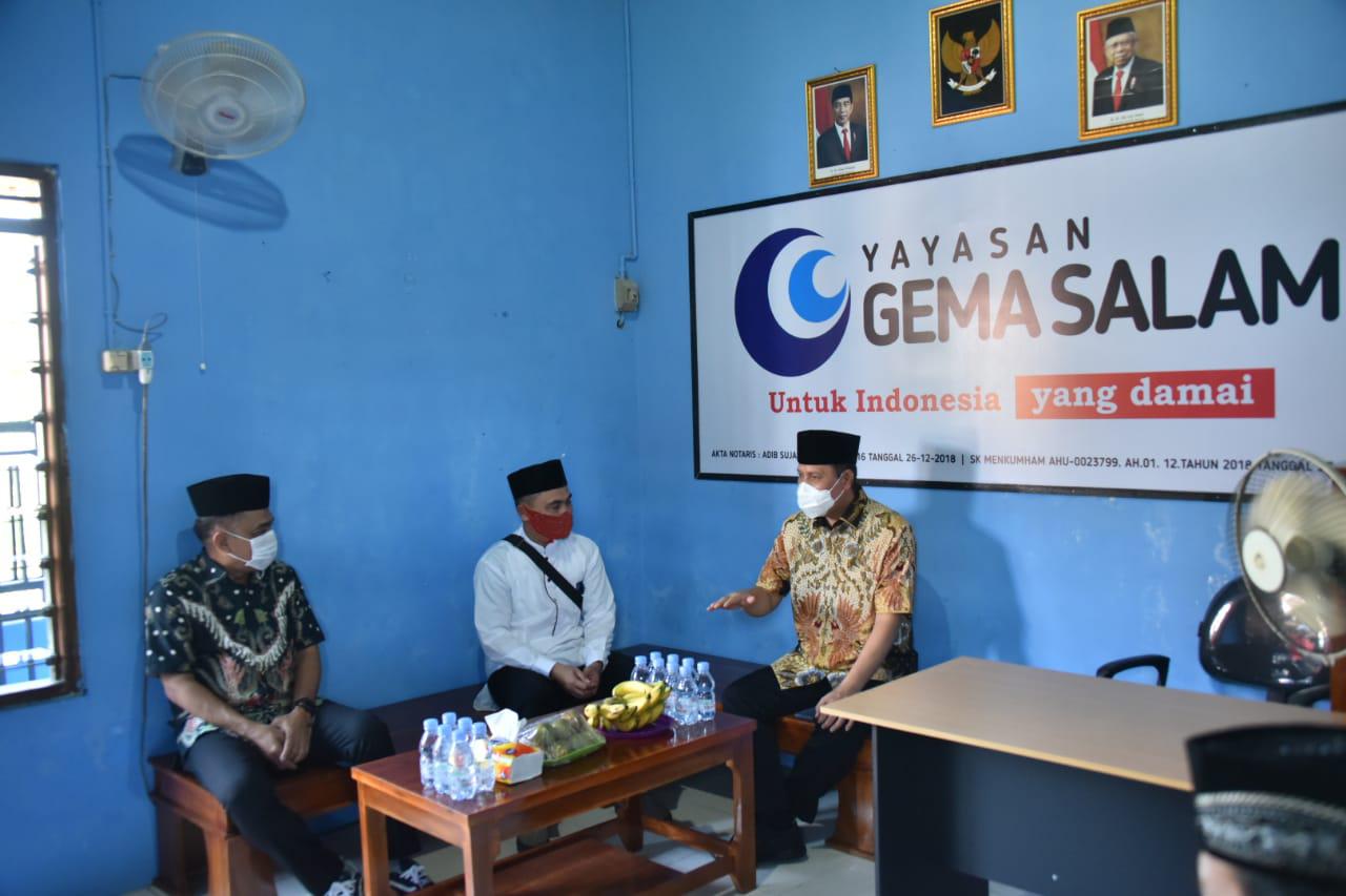 Silaturahmi Kepala BNPT, Komjen Pol Dr. Boy Rafli Amar ke beberapa Ponpes di Jawa Tengah, salah satunya ke Yayasan Gema Salam, Surakarta, Sabtu (29/8/2020).