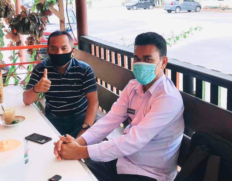 Anggota DPRD Pasaman, Yulisman bersama Wali Nagari Muaro Tais, Dony Saputra