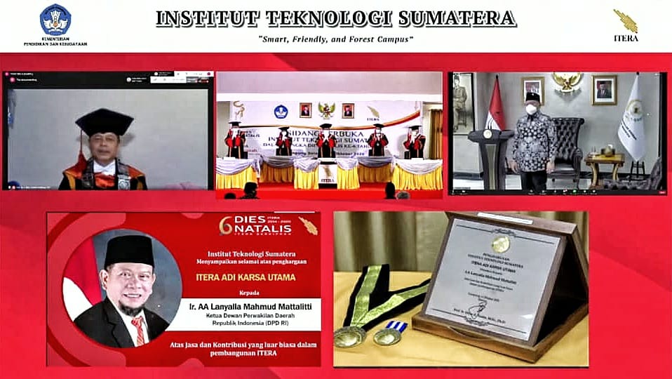 La Nyalla Dapat Penghargaan dari ITERA