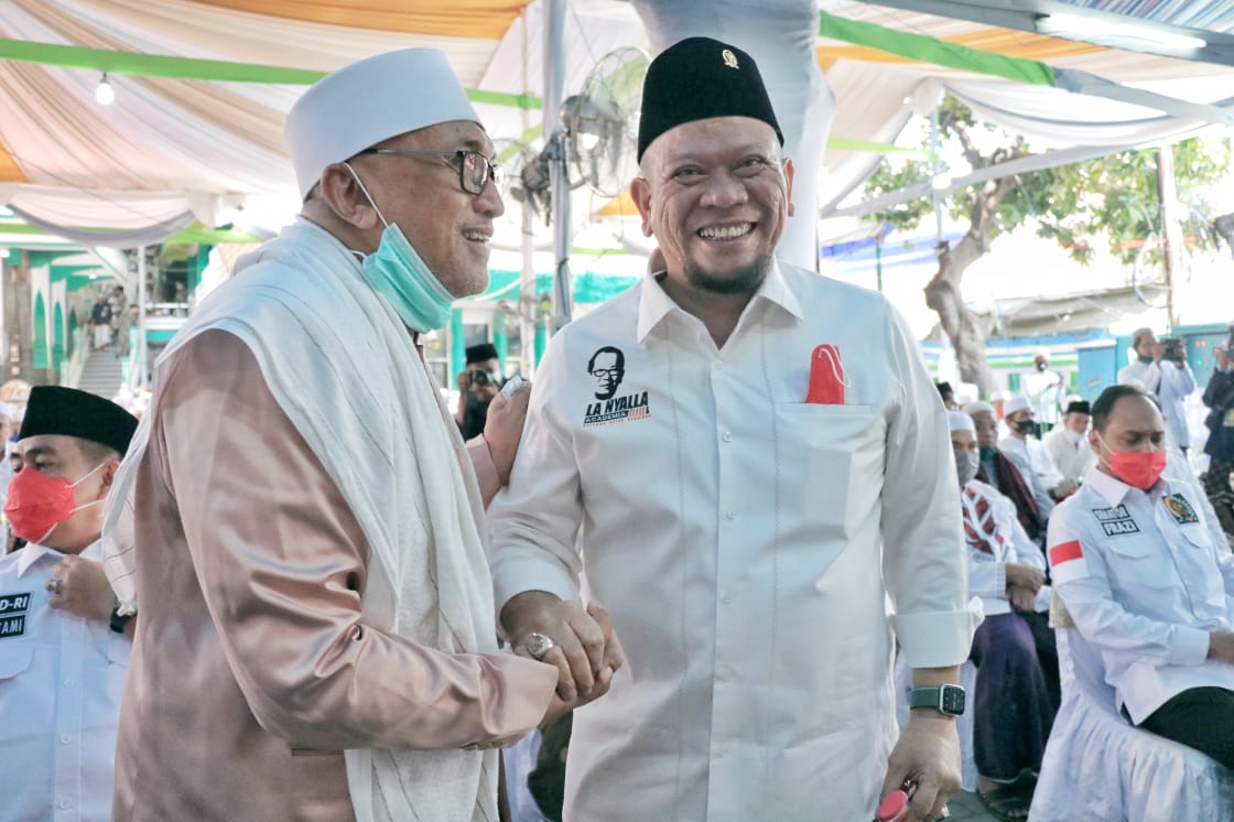 LaNyalla bersama KH Idris Hamid
