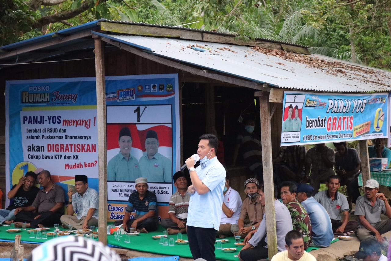 Cabup Dharmasraya Panji Mursyidan kampanye di Koto Baru