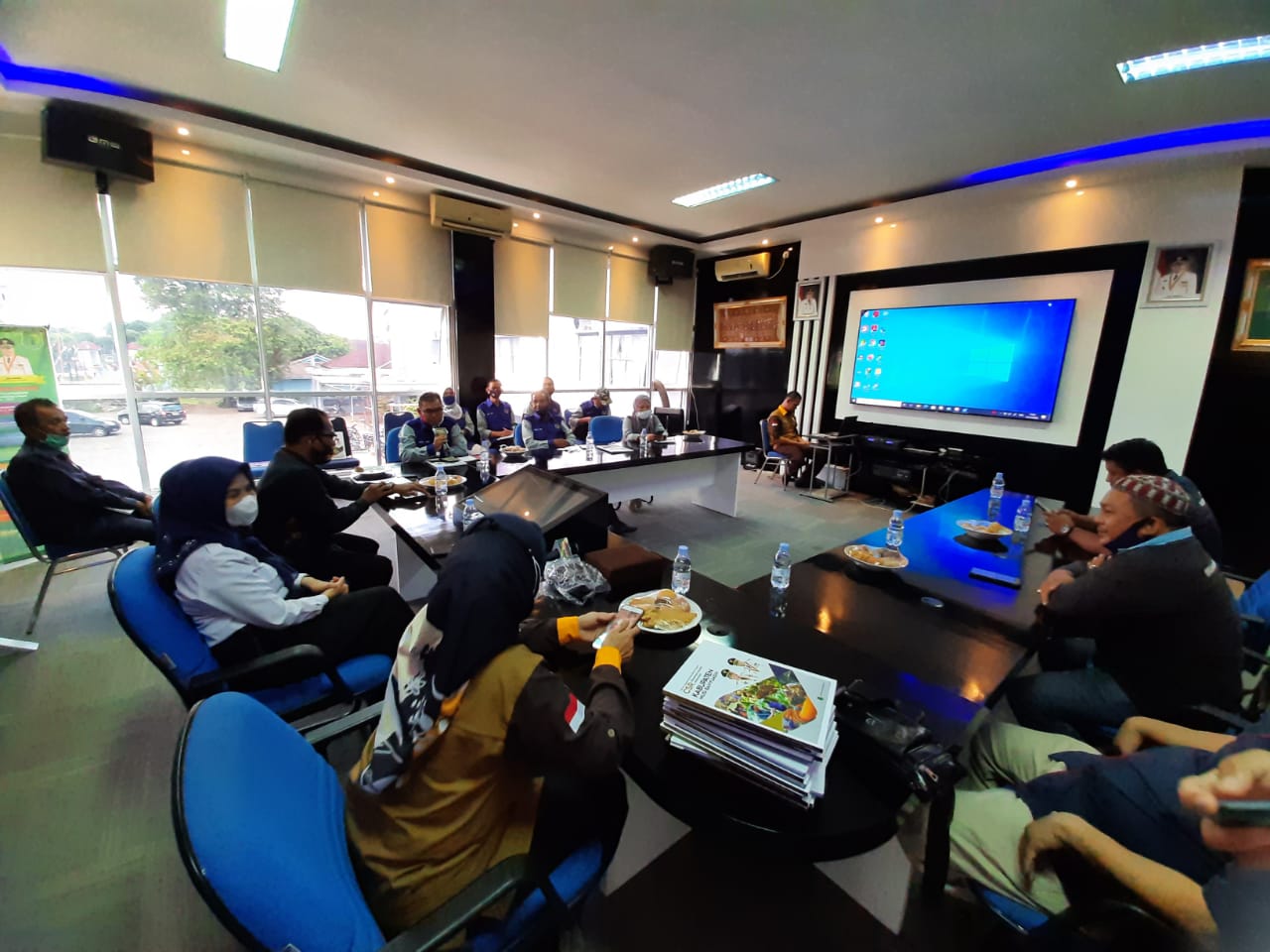 Sejumlah anggota PWI Bukittinggi di Sumsel