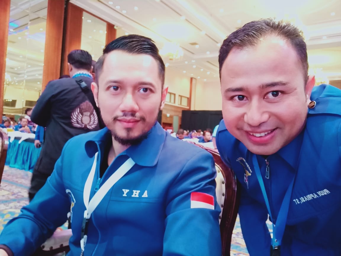 Rudi Apriasi bersama AHY