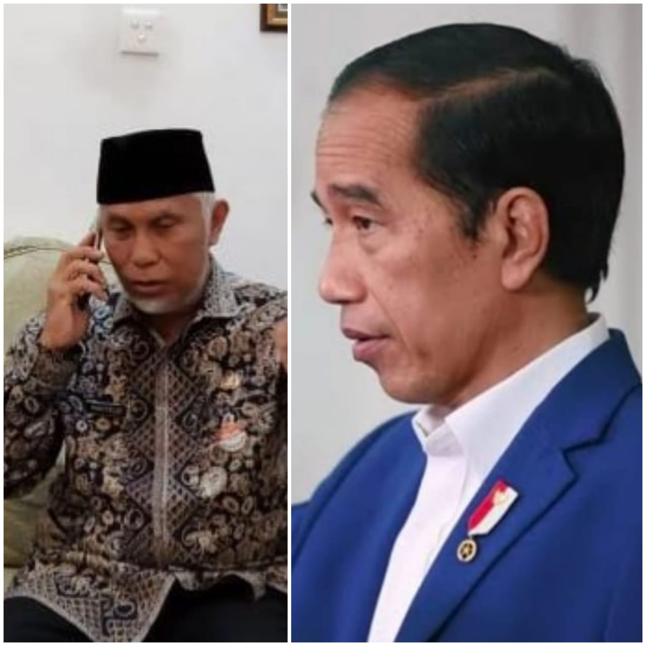 Presiden Joko Widodo dan Gubernur Sumbar Mahyeldi. Foto Presiden dari Setkab.
