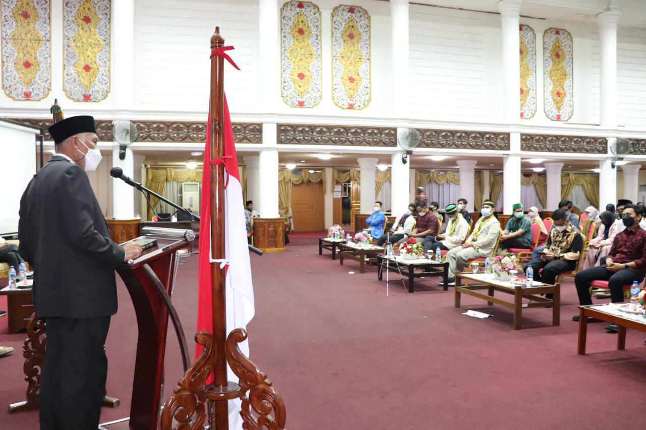 Gubernur Sumbar, Mahyeldi, menghadiri Leadership Advance Training dan Pendidikan Instruktur Dasar PII.