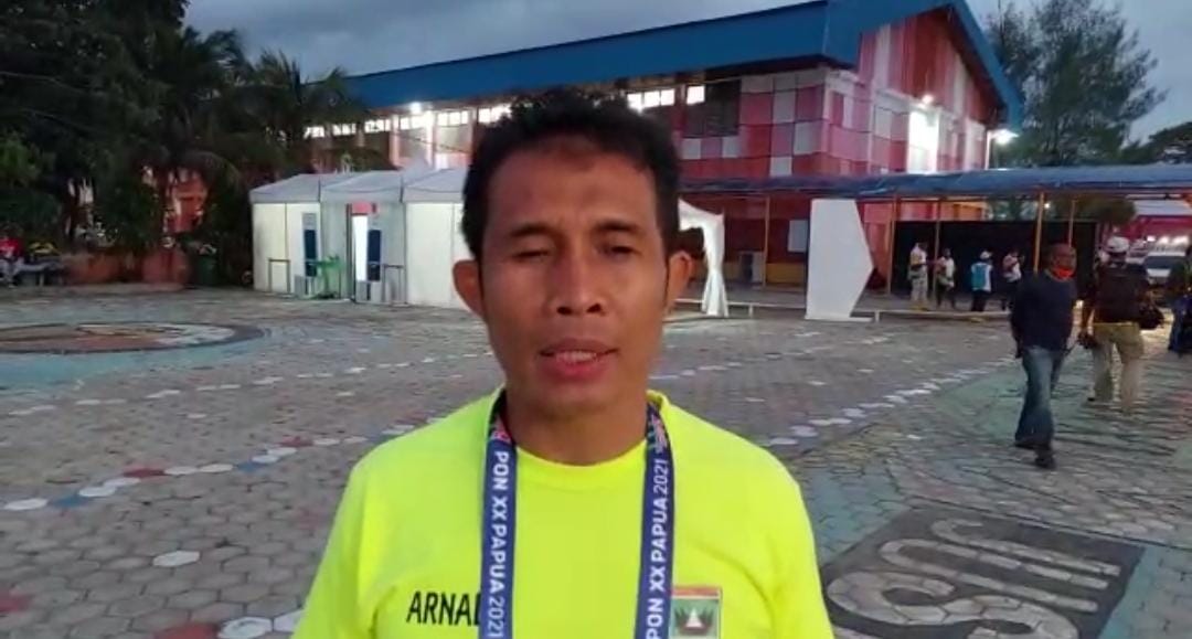 Pelatih Gulat Sumbar Arnaldi.