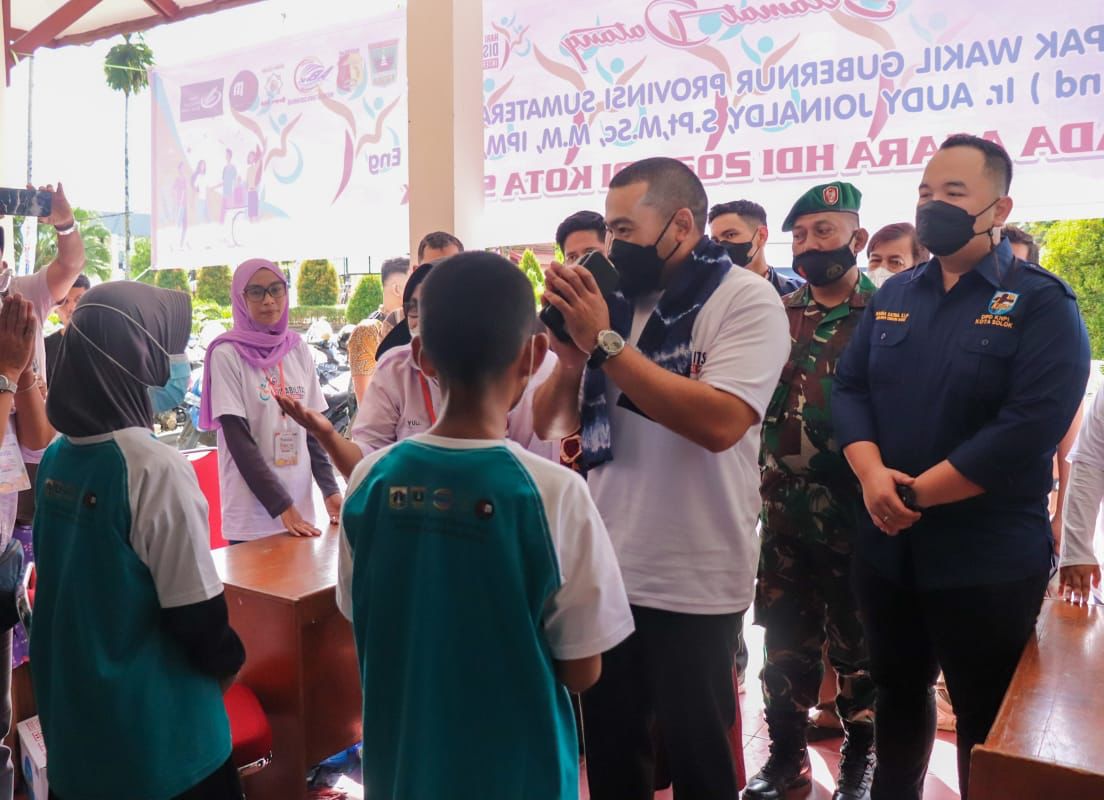 Wagub Sumbar, Audy Joinaldy, pada peringatan Hari Disabilitas Internasional (HDI), Jumat (3/12/2021) di Solok.