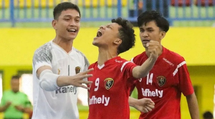 Pemain Rafhely FC Selebrasi Saat Menang Lawan Wakil Sumsel Tasamura