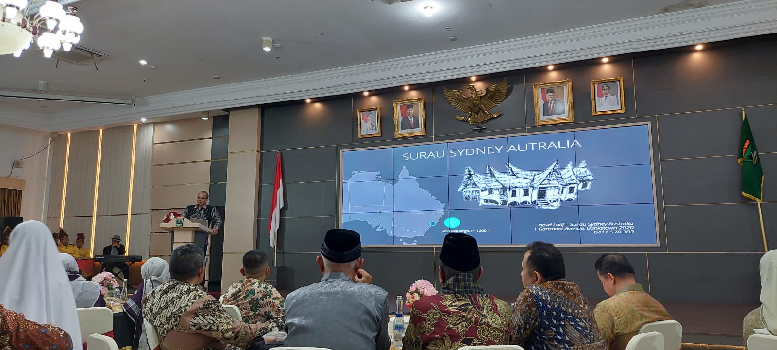 Surau Sydney, Australia diperkenalkan kepada pemprov Sumbar.