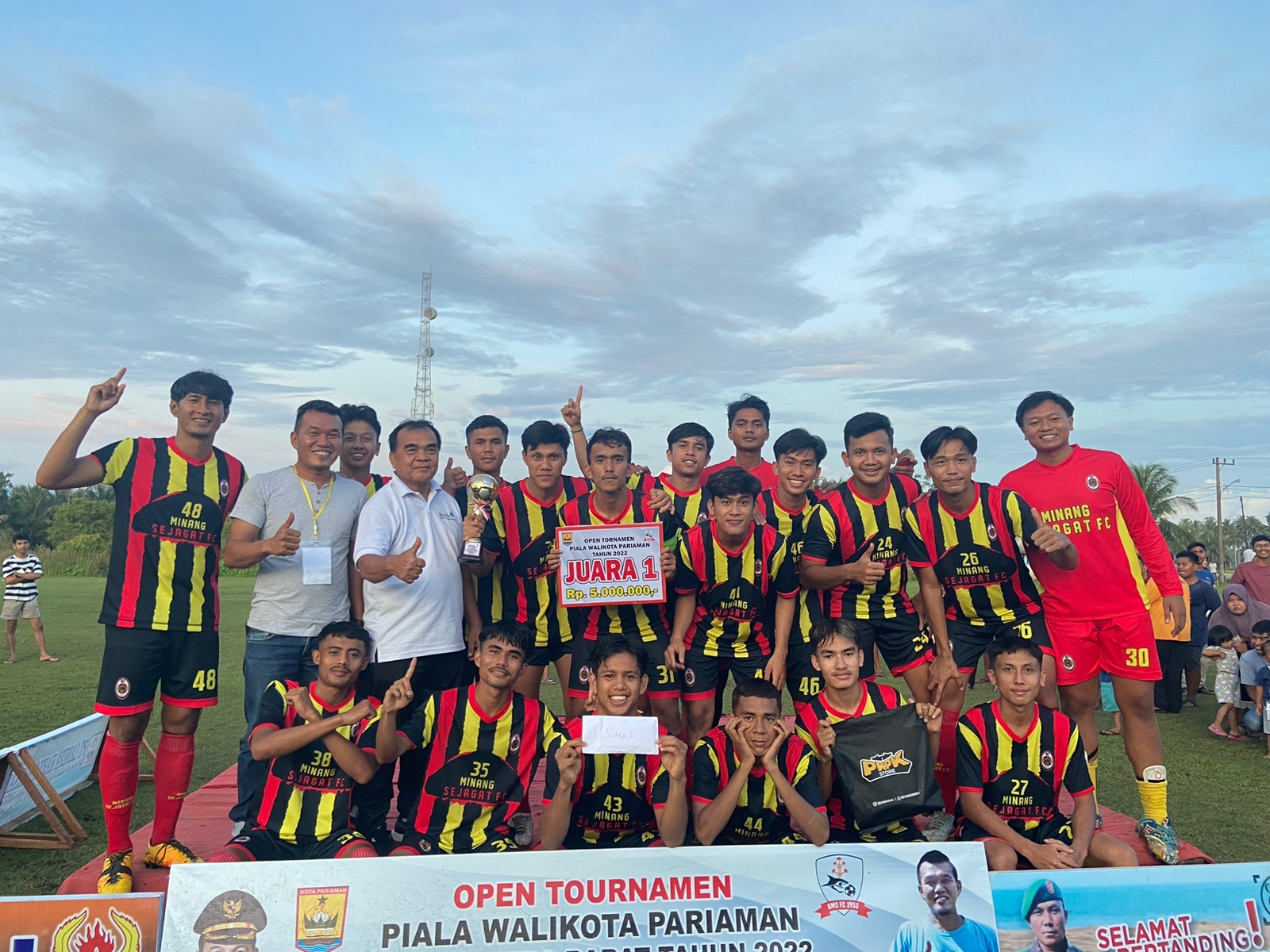 Minang Sejagat FC, Kampiun Piala Walikota Pariaman 2022