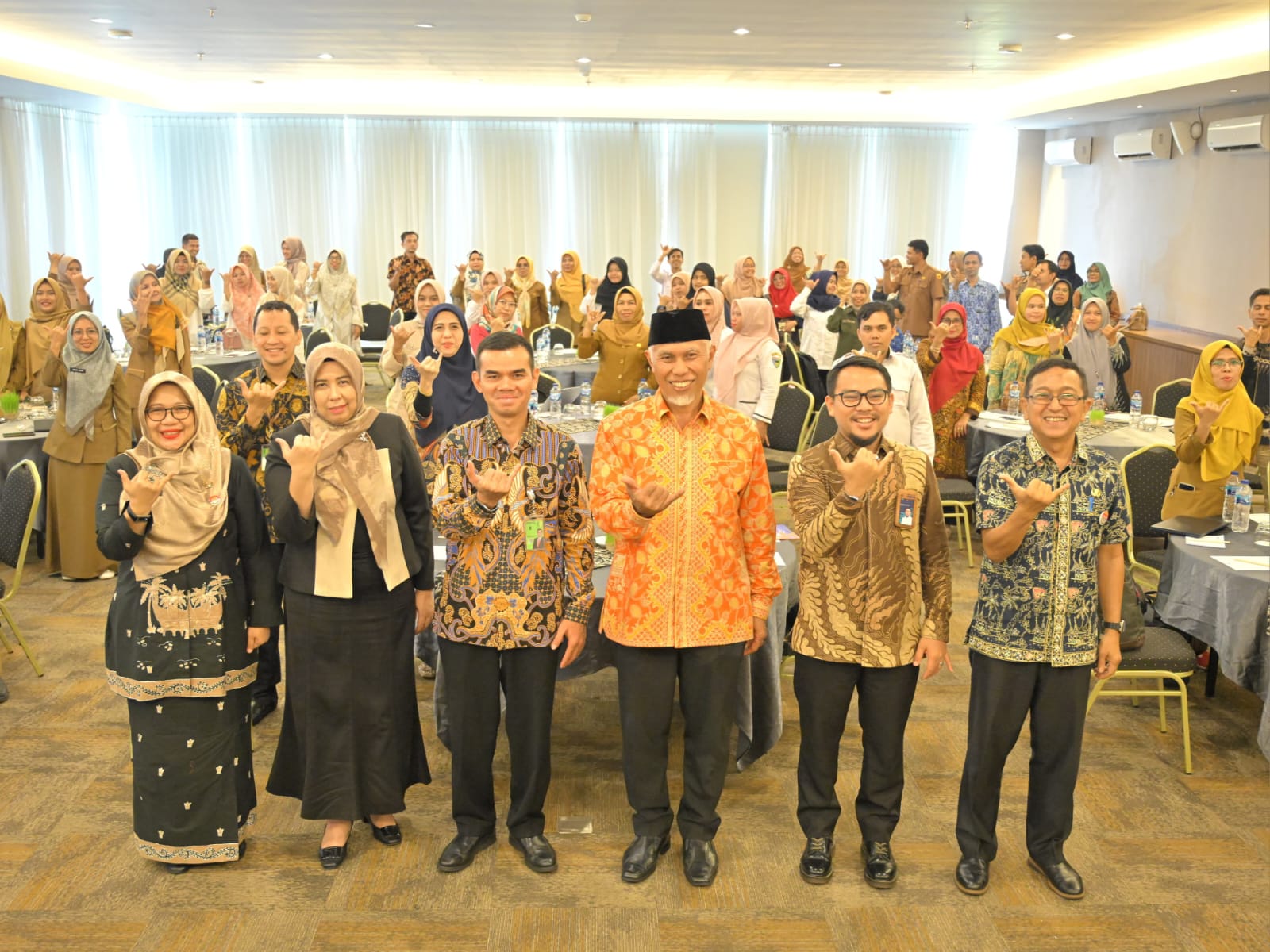Rapat Koordinasi Harga Pangan dan Bimbingan Teknis Enumerator Panel Harga Pangan Provinsi Sumatera Barat Tahun 2023 di Padang, Senin (2/10/2023). Foto Adpsb. 