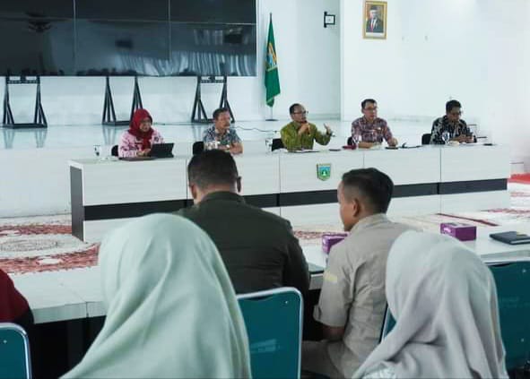Suasana rapat persiapan HJK ke 233 Kota Padang Panjang, Kamis (23/11/2023) kemaren di Balai Kota setempat.