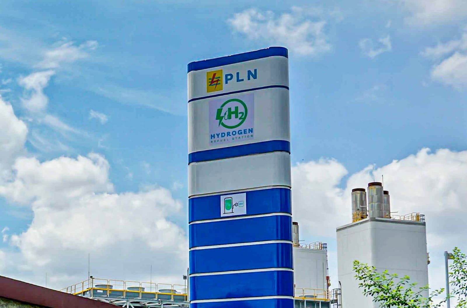 Lokasi Stasiun Pengisian Hidrogen atau _Hydrogen Refueling Station_ (HRS) milik PLN di Senayan, Jakarta yang ditargetkan beroperasi pada Februari 2024.