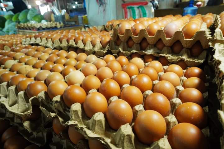 Pusat penjualan telur ayam dikawasan Pasar Pusat Kota Padang Panjang.