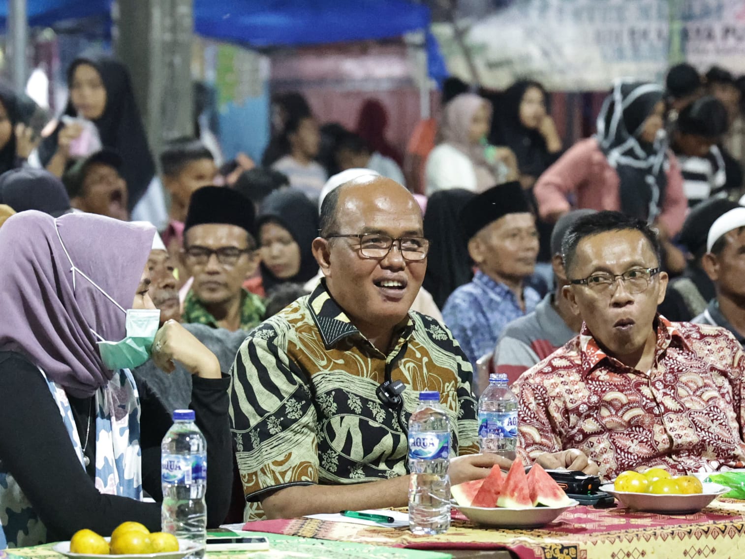 Reses Ketua DPRD Sumbar, Supardi, di Pasar Sialang Kapur IX ini diakhiri dengan hiburan musik berhadiah permainan KIM, yang dihadiri lebih kurang 500 orang. Foto Zardi.
